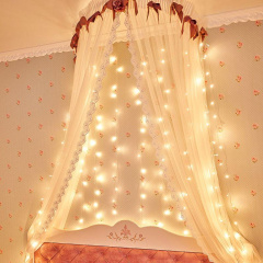 Гирлянда светодиодная Светодиодный Дождь 2х3м 240LED тепл. бел. 12Вт 230В IP20 свечение с динамикой провод прозр. Neon-Night 235-066