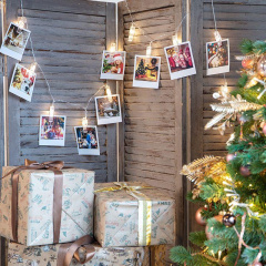 Гирлянда светодиодная Прищепки 1.5м 10LED тепл. бел. 0.1Вт IP20 провод ПВХ прозр. элементы питания 2хAA (не в компл.) Neon-Night 304-005