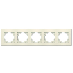 Рамка 5-м Афина универс. сл. кость (ivory) Universal A1042-I