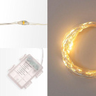 Гирлянда Роса 10м 100LED тепл. бел. IP44 с пультом 8 режимов элементы питания 3хAA Neon-Night 303-256