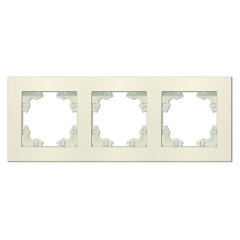 Рамка 3-м Афина универс. сл. кость (ivory) Universal A0045-I