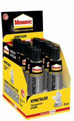 Клей Момент Кристалл 30мл шоу-бокс Момент C0036325