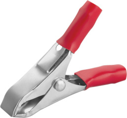 Зажим крокодил 10А 80 857 OAC-10A-50-R25 красн. ОНЛАЙТ 80857