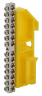 Шина PE земля на DIN-изоляторе ШНИ-6х9-14 NO-222-94-1 никелирован. Д желт. Эра Б0044143