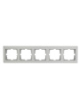 Рамка 5-местн. горизонт. VESNA платина LEZARD 742-3500-150
