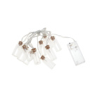 Гирлянда светодиодная Баночки 1.5м 10LED тепл. бел. 0.1Вт IP20 провод ПВХ прозр. элементы питания 2хAA (не в компл.) Neon-Night 303-096