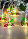 Гирлянда светодиодная Машинки 4х1х3см цветн. акрил 10LED тепл. бел. 1.35+0.3м КОСМОС KOC_GIR-B116