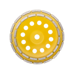 Чашка алмазная шлифовальная двухрядная 230х22.2мм KRANZ KR-90-0254