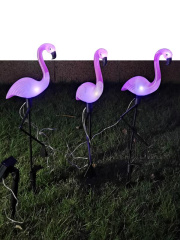 Светильник светодиодный Фламинго 6LED 22х6.5х52.5 на солнечн. батарее бел. аккум. NI-MH 600мА.ч (в компл.) (уп.3шт) КОСМОС KOC_SOL367