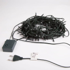 Гирлянда светодиодная Твинкл Лайт 15м 120LED мультиколор 6.9Вт 220-240В IP20 с контроллером провод ПВХ темн. зел. Neon-Night 303-059