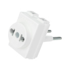 Переходник электрический Козья ножка 220В 10А REXANT 11-1065