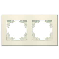 Рамка 2-м Афина универс. сл. кость (ivory) Universal A0044-I