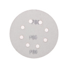 Диск абразивный перфорированный на ворсовой основе на липучке P80 125мм (уп.10шт) Kranz KR-91-1166