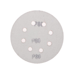 Диск абразивный перфорированный на ворсовой основе на липучке P80 125мм (уп.10шт) Kranz KR-91-1166