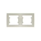 Рамка 2-м Бриллиант горизонт. сл. кость UNIVersal 7948684