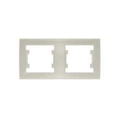 Рамка 2-м Бриллиант горизонт. сл. кость UNIVersal 7948684