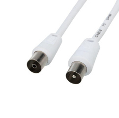 Шнур TV Plug - TV Jack 1.5м бел. Rexant 18-0002