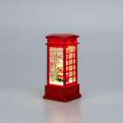 Светильник декоративный (фигура) Телефонная будка с эффектом снегопада и подсветкой Neon-Night 501-185