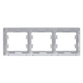 Рамка 3-м Glossa горизонт. алюм. SE GSL000303
