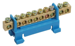 Шина нулевая на DIN-изол. Стойка ШНИ 6х9-10-С-С IEK YNN10-69-10P-K07