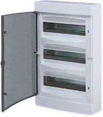 Щит распределительный навесной Unix прозр. дверь 3х12 модулей IP40 PROxima EKF ux-3x12-n