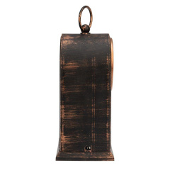 Камин светодиодный Старинные часы 14.7х11.7х25см эффект живого огня USB и элементы питания 2хC (не в компл.) бронз. Neon-Night 511-021