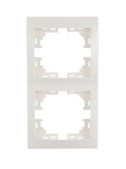 Рамка 2-м Mira вертикал. бел. LEZARD 701-0200-152